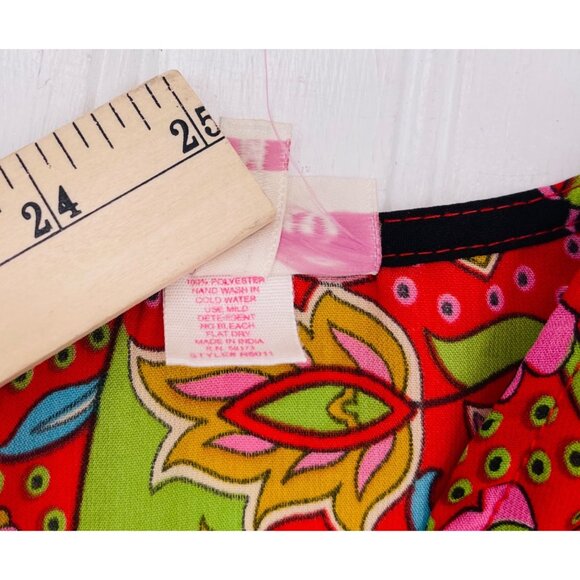 Boemo Womens Multicolor Paisley Long Sleeve Top Polyester M - Picture 4 of 5